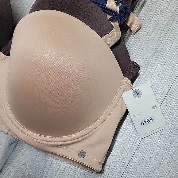 Lucky Brand Women's Beige and Brown Bra - Picture 2 of 7